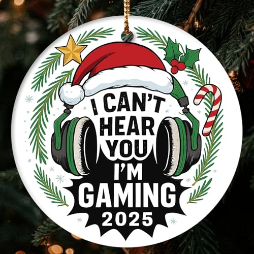 NewEleven Gamer Gifts for Men - Funny Christmas Decoration Ornament