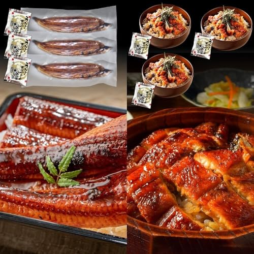 うなぎ 国産 訳あり鰻 蒲焼き170g前後 きざみ鰻140g お得セット 五郎藤 蒲焼き 地焼き 関西風 炭火焼き 有頭鰻 ウナギ 鰻 老舗 蒲焼 秘伝のタレ ひつまぶし 訳あり セット 泉佐野市 小分け 真空パック 冷凍 北国からの贈り物 (各3 お得セ