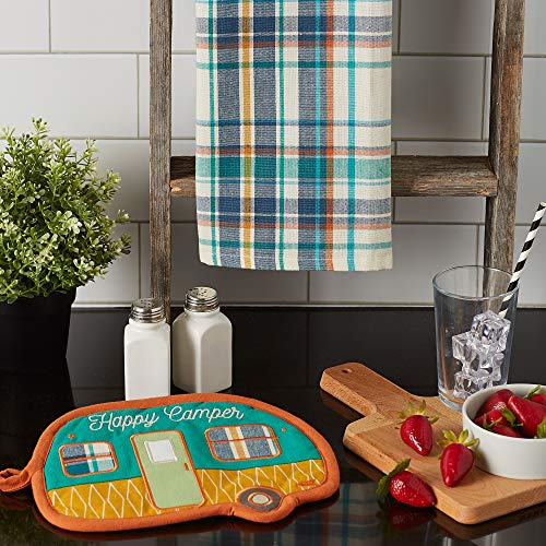 Dii Gift Set Collection Kitchen Set, Potholder & Dishtowel Set, Happy Camper, 2 Piece #TOP5