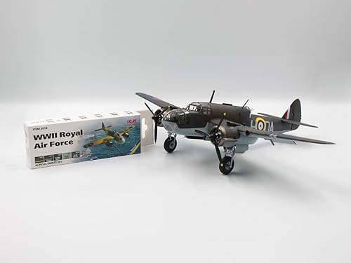 Miniatura 4 de ICM 48310 & 3018 - Bristol Beaufort Mk.I, WWII British Torpedo-Bomber - Escala 1:48 - Kit de modelo de plástico y juego de pintura acrílica
