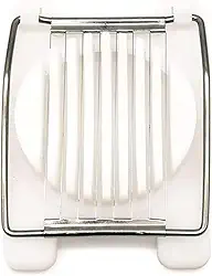 Kit 2 Cortador Fatiador de Ovos Cozidos com Fios de Aço Inoxidável Resistente