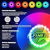 Glow-in-The-Dark-LED-Flying-Disc-7-Dynamic-Modes-7-Colors-IP65-Waterproof-Perfect-Birthday-Camping-Gift-for-MenBoysTeensKids-Outdoor-Games-Cool-Toys-175g Flashflight LED Dog Flying Disc