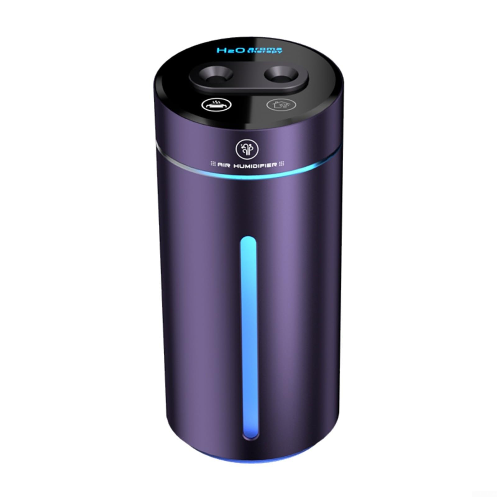 Humidificateur de voiture Nano luxe violet diffuseur huiles 380 ml USB-C