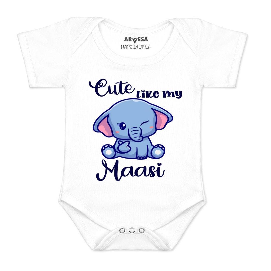 ARVESA Maasi Little Cupcake R-914 Maasi Bodysuit, Sleepsuits, Rompers For New Born Baby Clothes 0-3 Months Unisex Stylish Dress For Baby Boy & Girl, Newborn Infant Outfit