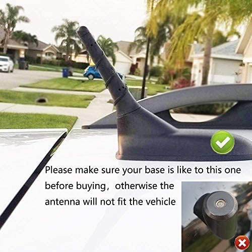 Image of BASIKER Short Antenna for 2011-2025 Jeep Cherokee Compass Renegade Grand Cherokee, Chrysler 200,Fiat 500,Dodge Journey Durango Avenger Dart Nitro,Car Antenna Replacement 5091100AB 68297936AA 5091100AA