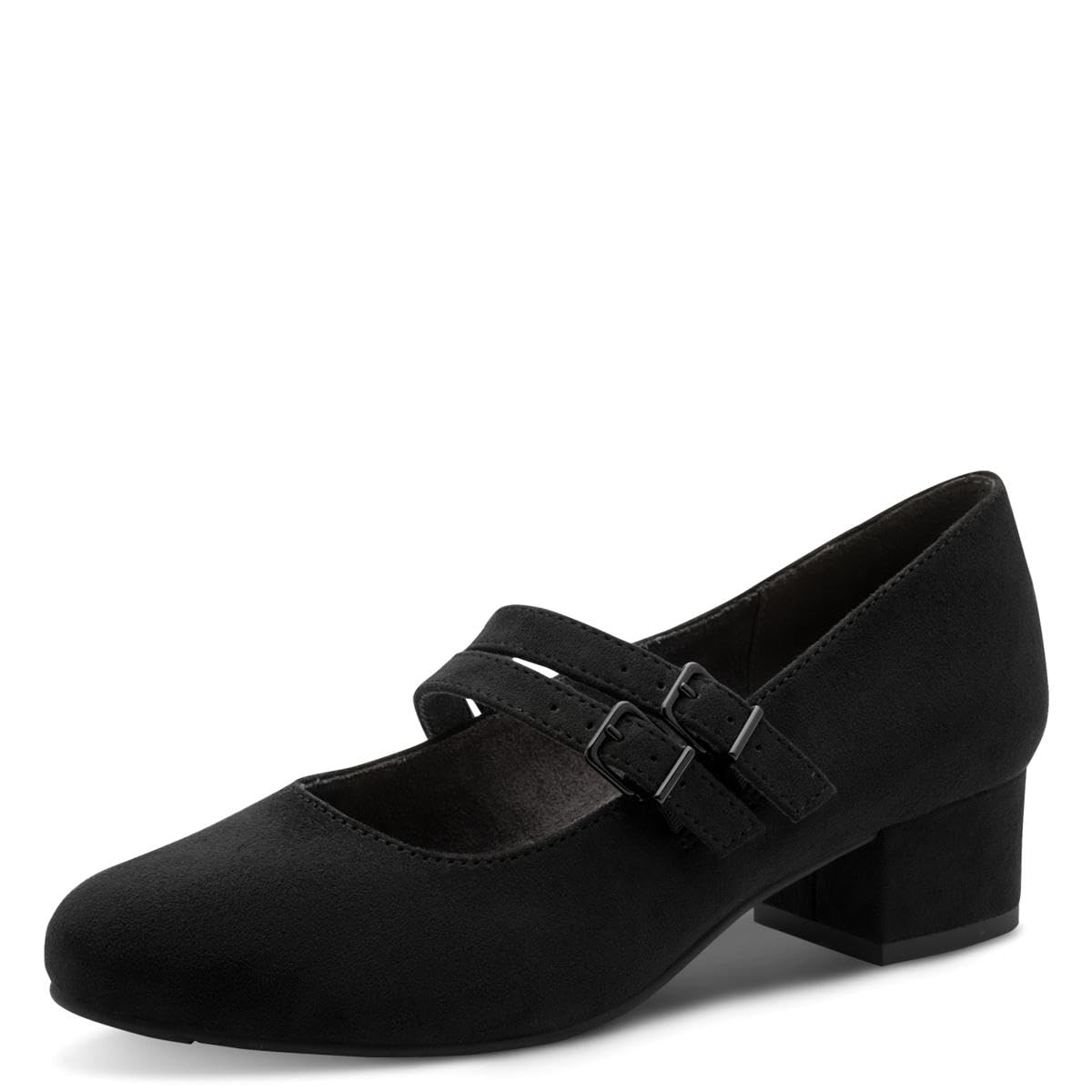 Jana Women’s Mary Jane Low Heel Vegan, Black, 6,5 UK