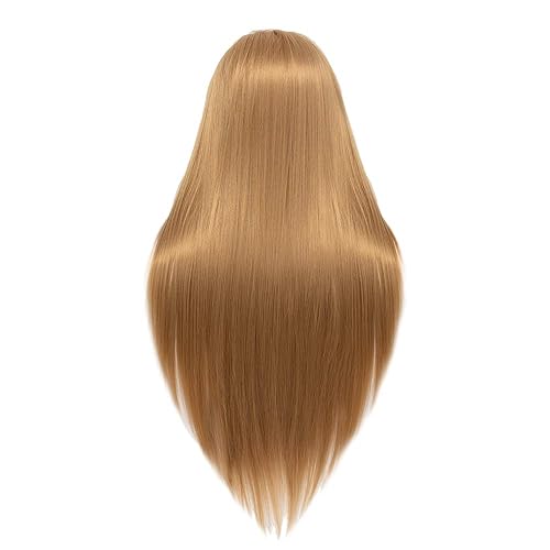 Miniatura 3 de Hairginkgo 2628 pulgadas, cabeza de maniquí para estilizar cabello de fibra sintética y gorra