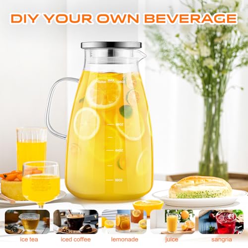 30% Off Aofmee 1 Gallon Glass Pitcher with Lid & Spout