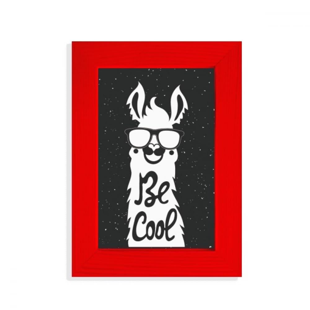 Cadre photo Be Cool Alpaga affiche decorative murale noire et blanche
