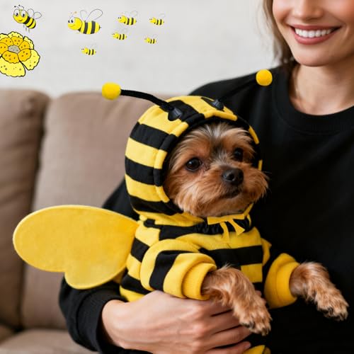 Disfraz de Abeja para Mascotas Idepet X-Small miniatura 4