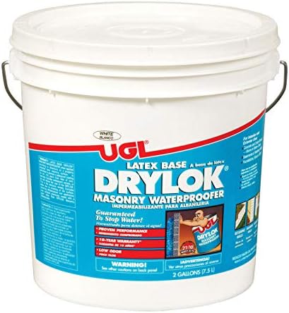Miniatura 2 de United Gilsonite Lab 27514 Drylok Látex Albañilería Impermeable, 2 galones, Blanco