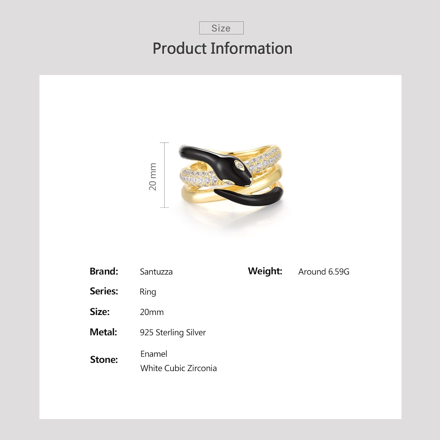 Santuzza Panther Ring 925 Sterling Silver Leopard Rings Cubic Zirconia Green Spinel Jaguar Jewelry