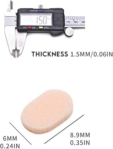 Miniatura 7 de 100 pares de almohadillas de nariz de espuma suave, autoadhesivas, almohadillas nasales antideslizantes para lentes, lentes de sol, anteojos de