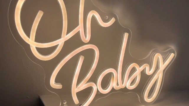 Oh Baby Neon Signs for Wall Decor USB Powered Oh Baby LED Sign for