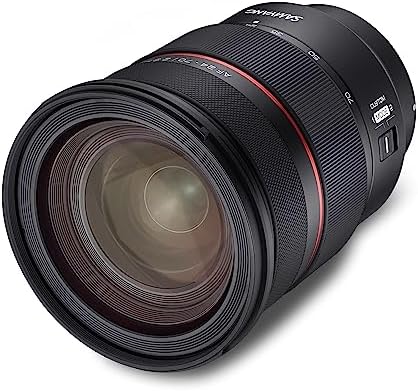 Samyang AF 24-70mm F2,8 FE kompatibel mit Sony E - Autofokus Vollformat & APS-C 24-70mm Zoom Objektiv lichtstark F 2.8, für Sony E Mount Kameras Sony Alpha A9 A7 A7C A7C II A7C R A6000 Serie