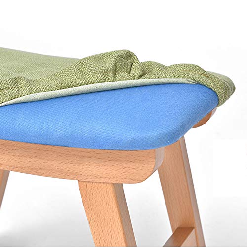 Banco de madera maciza con diseño creativo para decoración 7