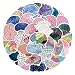 Funny Brain Sticker for Kids,Teens,Adults, 50PCS Cute Cartoon Brains Stickers Bulk,Vinyl Waterproof Mental Decal for Water Bottle,Laptop,Phone,Scrapbook,Body Organ Biology Decals (Brain)