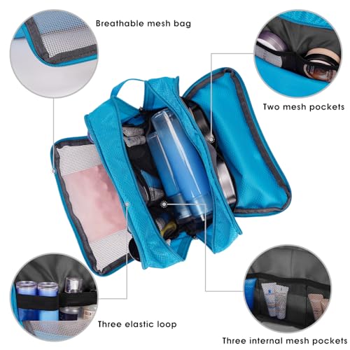 Image of WANDF Travel Toiletry Bag for Men, Small Dopp Kit for Toiletries