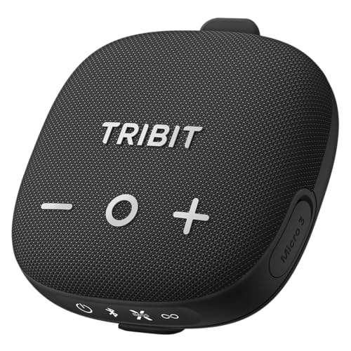 Image of Tribit StormBox Micro 3 Bluetooth Speaker Wireless with 13W XBass Sound, IP68 Waterproof Speaker for 24H Playtime, TWS Pairing, Bluetooth 6.0, Portable Speaker for Bike /Golf /Traveling, Black