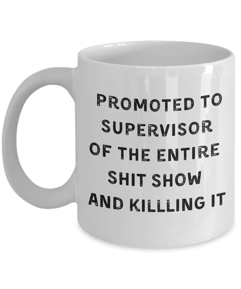 Shitshow Supervisor Mug, Shitshow Supervisor, Shot Show Supervisor Mug, Gag Gifts For Boss Male, Office Gifts For Coworkers, Gag Gift For Boss Female, Mom Gift, Gift For Job Promotion, 11 oz Mug