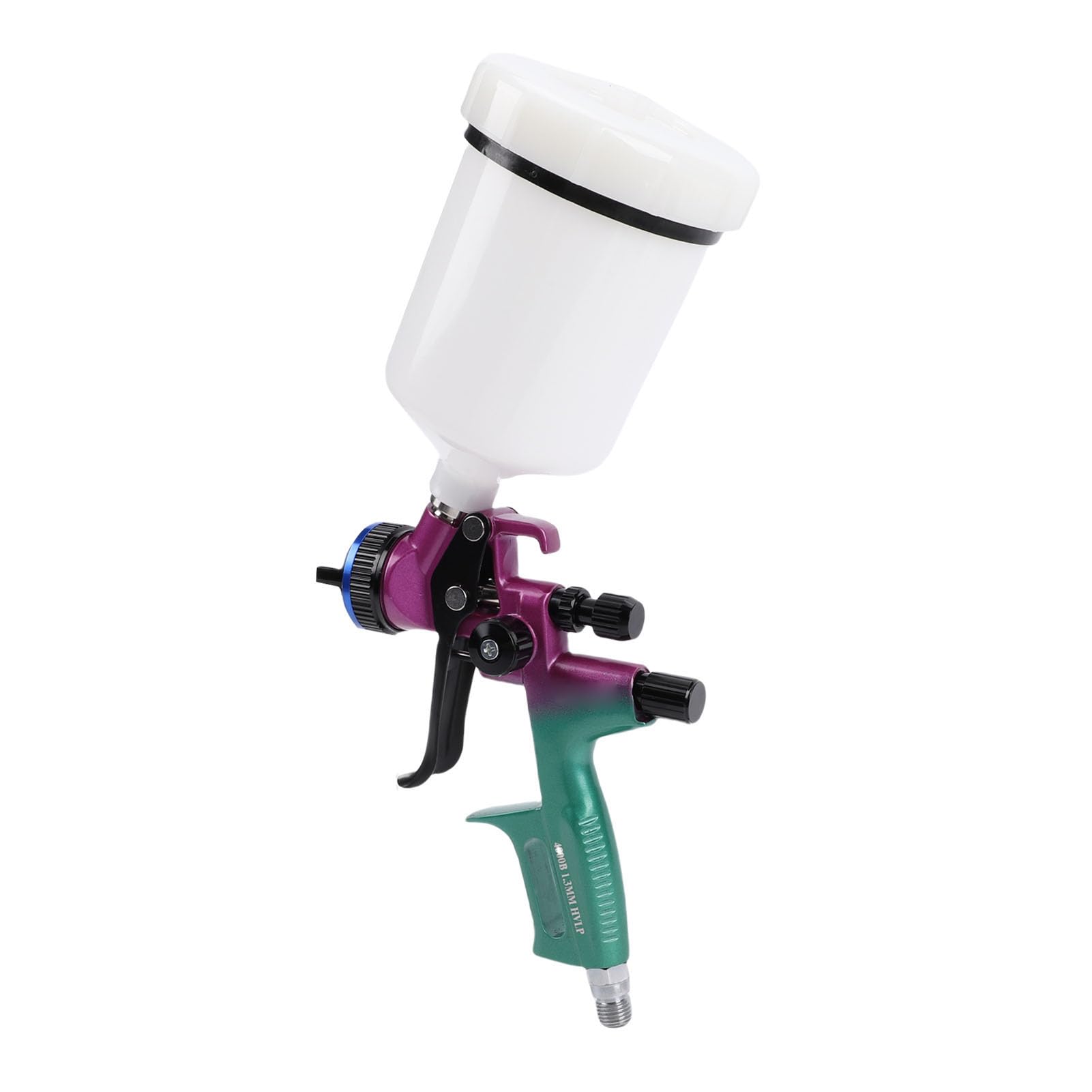 Kit Pistola a Spruzzo Ergonomica HVLP Spruzzatore di Vernice Regolabile Ideale per Progetti di Arte Murale Ugello da 1,3 Mm per gli Appassionati di Bricolage