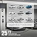 TopAutoGear Level 2 EV Charger, 50Amp 220V-240V NEMA 14-50 Plug, 25FT Cable Portable Electric Car Charger for Home Use and Ourdoor Charging Fit for All SAE J1772 EV Charging with Delay Timer Function