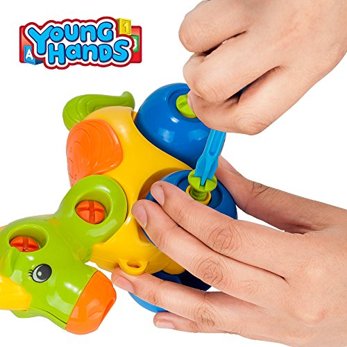 Creative Kids Build & Learn Dinosaur Take Apart Toy Set with Tools Interlocking STEM Educational Building Construction Kit for Preschool, Kindergarten, Boys & Girls Age 3+ - Thumbnail 4