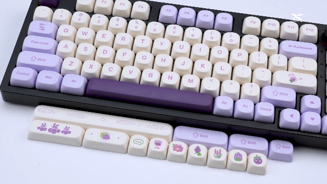 Amazon.com: OHY XVX MOA Profile Purple Grape Theme PBT Dye-Sub