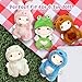 17cm Doll Clothes Set, Funny Frog Doll Outfit Includes Furry Frog Jumpsuit & Hat Cute Costume Animal Themed Accessories for 17cm Toy Figure
