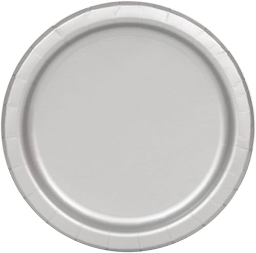 Miniatura 3 de Platos redondos de papel de postre azul real, 7 pulgadas (paquete de 8), vajilla ecológica y desechable, perfectos para celebraciones, bodas y