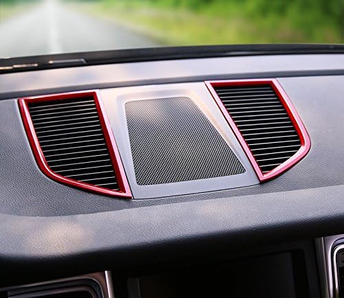 Red Inner Center Dashboard Air Vent Outlet Cover Trim for Porsche Macan 2014-2018