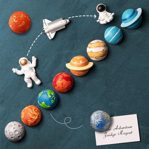 Imanes decorativos rectangular 13 piezas astronautas