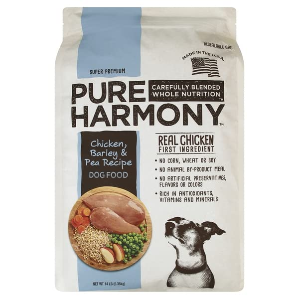Pure Harmony, Dog Food, Chicken, Barley & Pea Recipe , 14