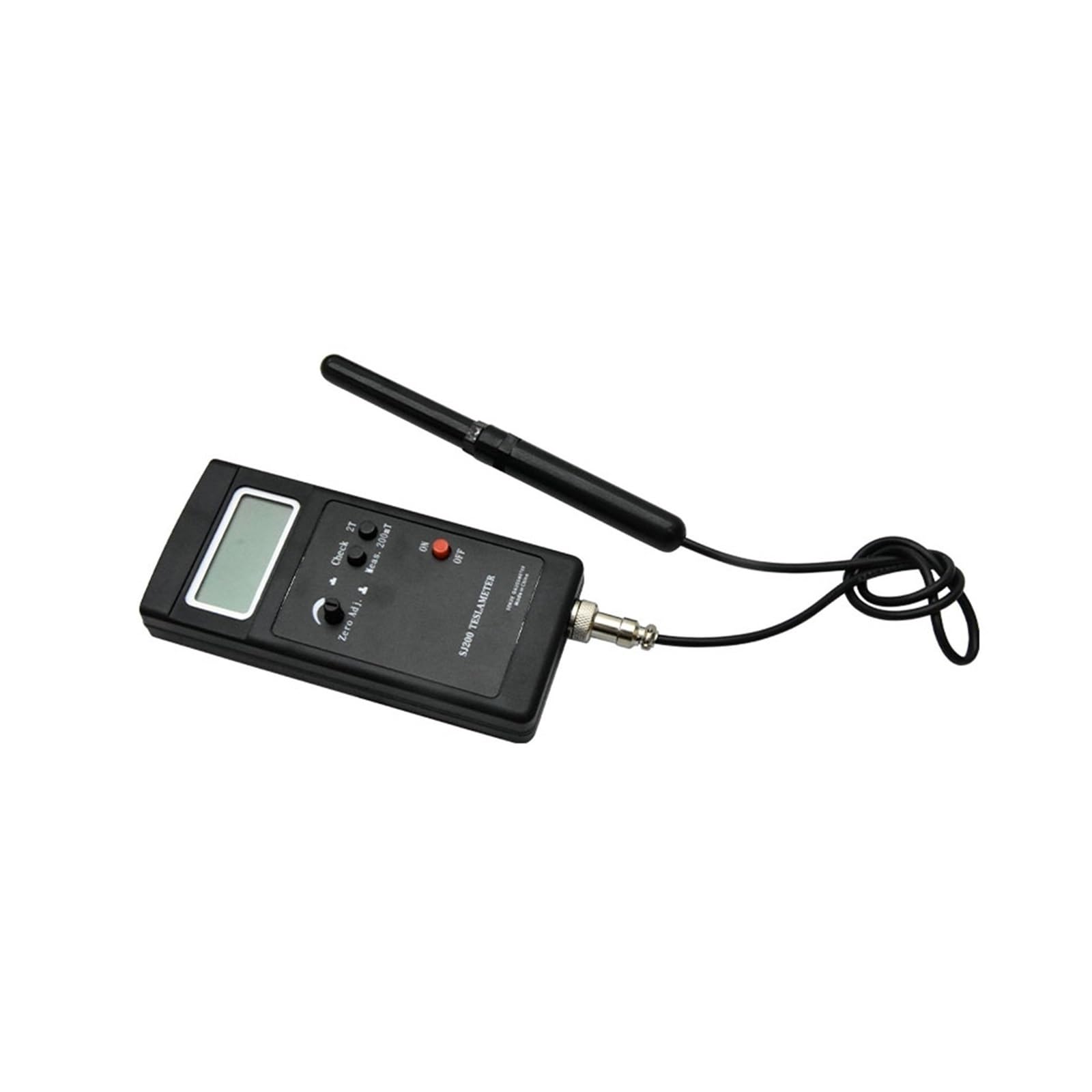 SJ200 Cyfrowy miernik Gaussa Statyczne pole magnetyczne Tester Tesli 0-200mT-2000mT 3 1 / 2LCD Standardowa sonda + Zasilacz dla początkujących majsterkowiczów