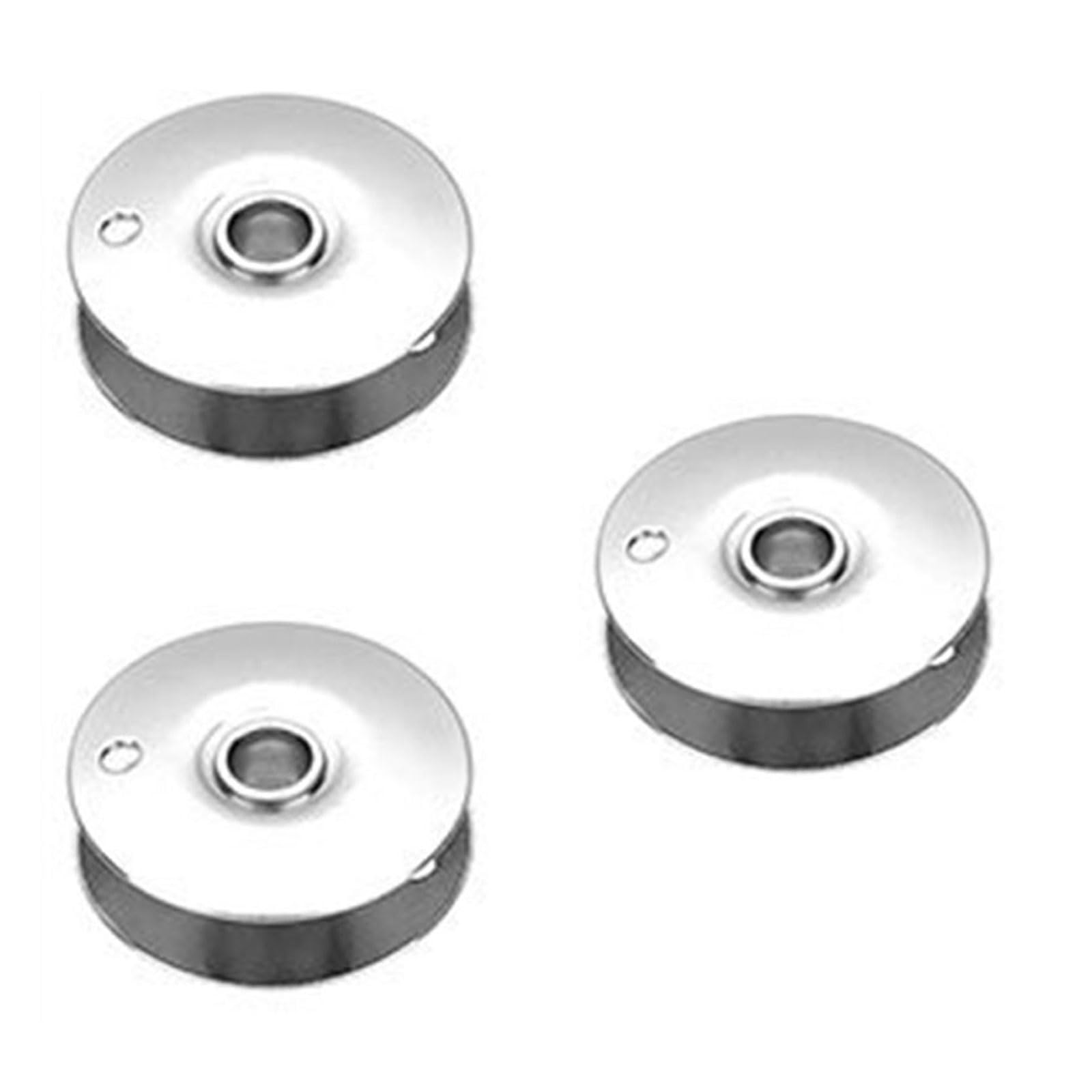 Shurhome Quick-Install Alloy Round Bobbin Sturdy Construction, Compatibles with All Sewing Machine Brands Resistance Bobbin Accessories