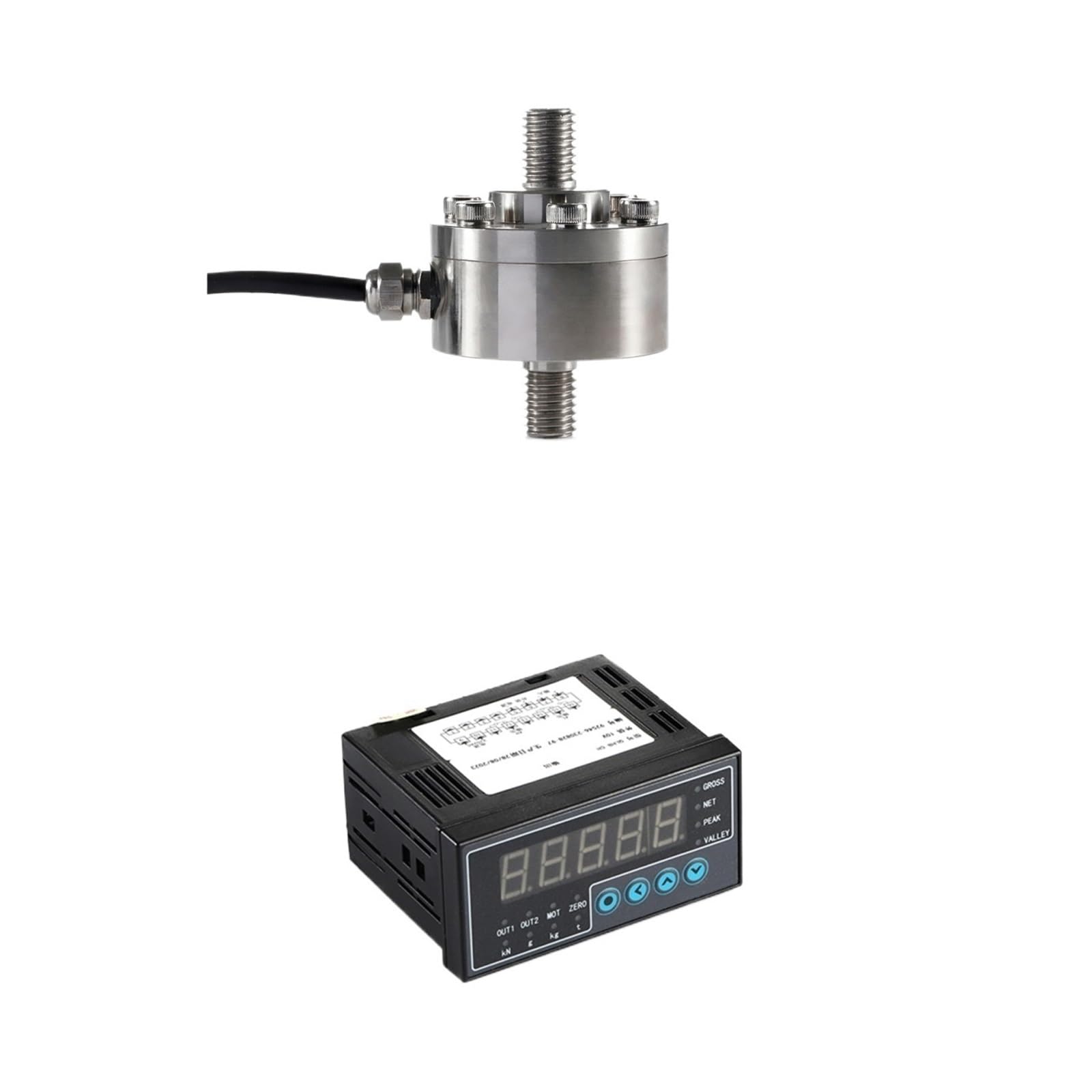 MXXDMOPD Load Cell Sensor with Indicator Display Weighing Compression and Tension 50KG 100KG 200KG 300KG 500KG 1T 2T(100KG and Indicator)