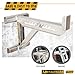 Metaltech 1 Unit 2-Rung Ladder Jack E-LJ20, Aluminum Jack for Scaffolding Extensions and Work Platforms, Scaffold, Masonry, Painting, Roofing Tool for Job Site and Home Improvement