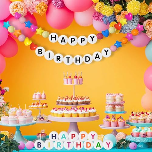 36Pcs Craft Foam Circles with Letter Stickers, Long Needles and Fishing Line for Bracelet Banner Garlands 3 Inch Round Foam Discs for Birthday Party Decorations, Sculpture, Art and Crafts Supplies - Thumbnail 2