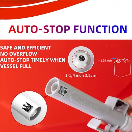 Fuel Transfer Pump with Auto Stop Sensor Overfill Protection,Gas Can Pump,3.2 GPM Portable Automatic Fuel Transfer Pump, Kit With 4 Tank Adapter, Portable Gas Pump for Oil,Fuel,Gasoline Transfer Pump