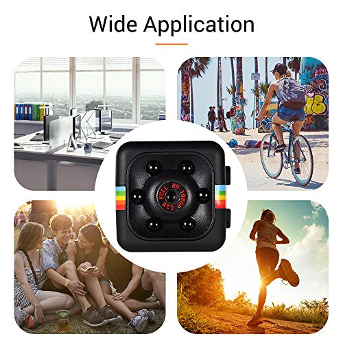 Mainstayae Mini Cube Camera 1080P HD IR Visão noturna 120 ° Grande angular 32GB de memória estendida