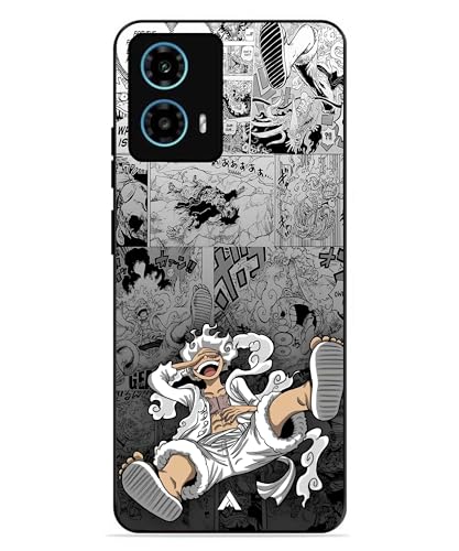 Image of Premium Anime 2 Case for Moto G34 (Glossy Finish) Soft-Touch Metal TPU Back Cover, Shockproof, Designer, Aesthetic Mobile Phone Case