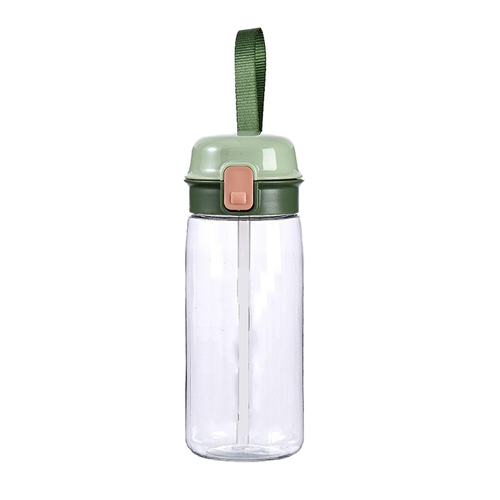 Pilipane Kids Water Bottle with Straw Lid Stylish Design Large Capacity Transparent Marking PC Material for School Sports