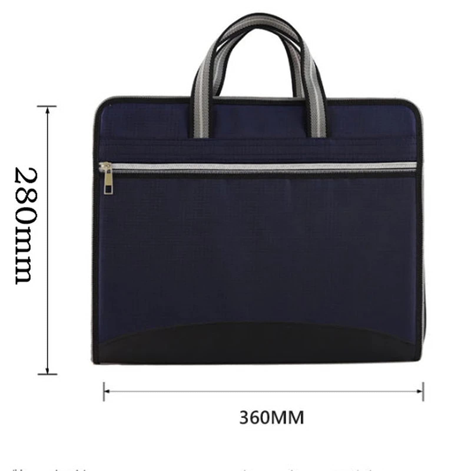 Extensible Pochettes pour Documents Office Canvas Leather Folder 12 Layers Expansion Wallet Document Organizer