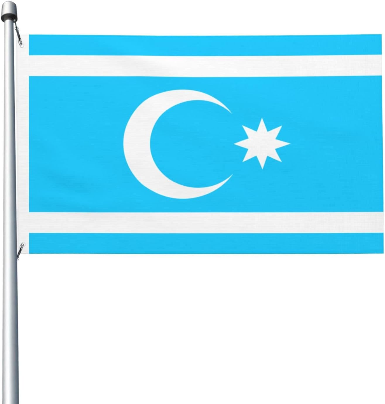 Flag of Iraqi Turkmans Flags for Outside 3x5 Ft Double Sided Flag Durable Home Yard Festival Garden Decor Banner, with 2 Brass Grommets