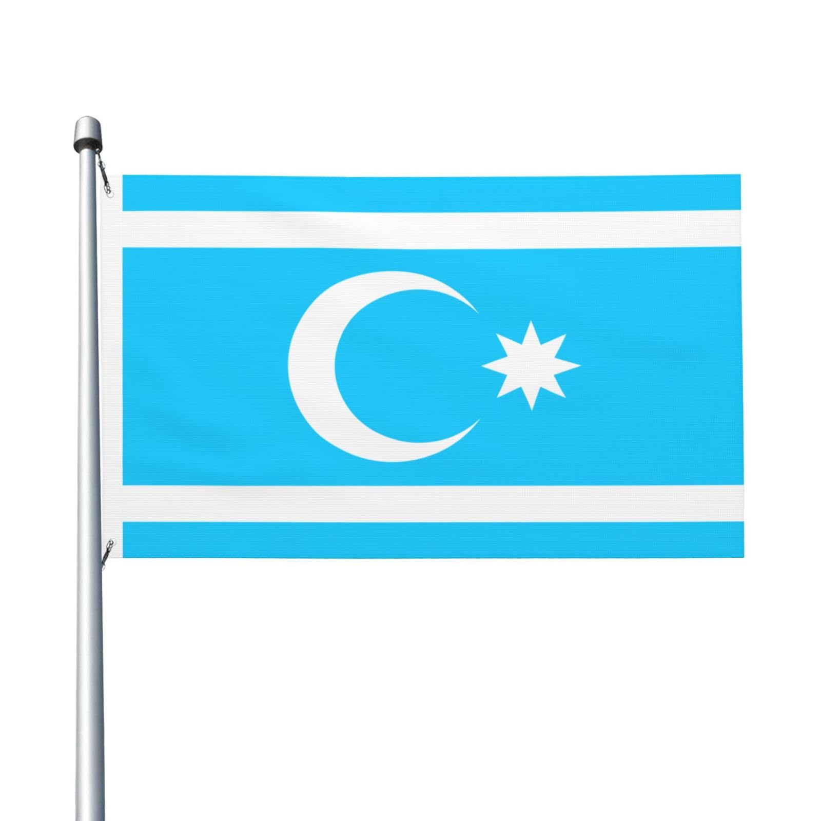 Flag of Iraqi Turkmans Flags for Outside 3x5 Ft Double Sided Flag Durable Home Yard Festival Garden Decor Banner, with 2 Brass Grommets