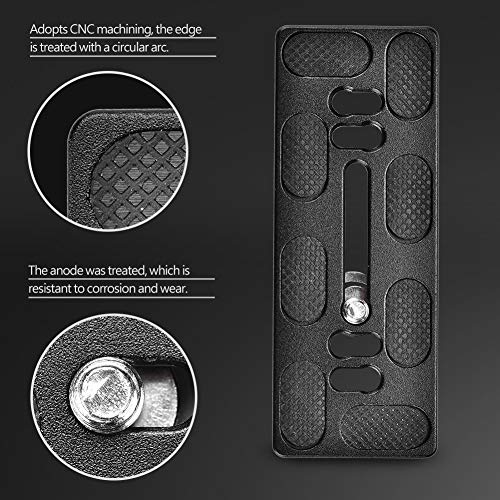 Piastra a Sgancio Rapido Attacco a Vite da Pollici Arca Benro Monopiede Treppiede Testa a Sfera Fotocamera SLR Ad Alta Resistenza PU100 leggero