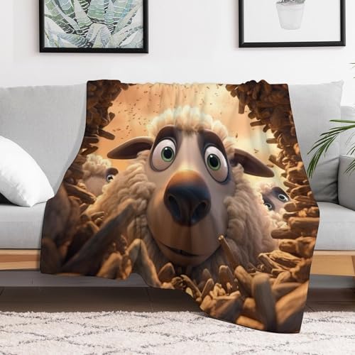 Couverture douce flanelle mouton pour des moments de tendresse