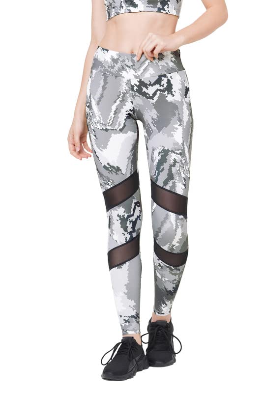 Image of Women's JUST-Dry 7 /8 DIGI CAMO Printed MESH Tights