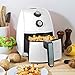 BELLA 2.6 Quart Air Fryer with Removable Dishwasher Safe Basket, White
