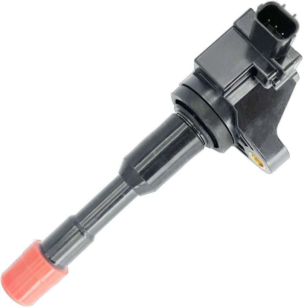 Ignition Coil Pack Set of 4 Compatible With Back Row Honda Fit II III 2002-2008 Civic VII VIII 2003-2012 Jazz II III 2002-2008 Mobilio 2001-2008 Replaces OEM 30521PWA003 CM11-108 UF-374 (4)